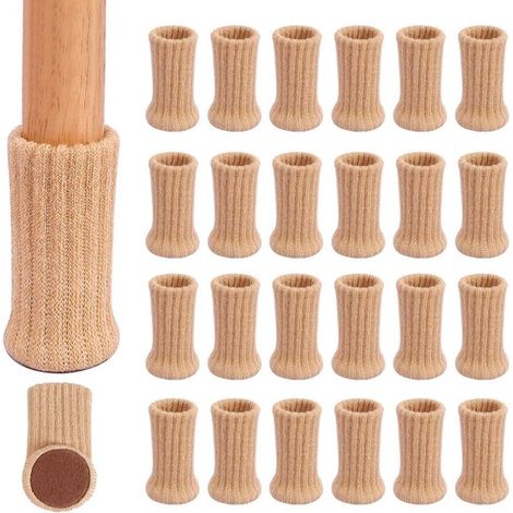Protectores para patas de sillas,Protectores de suelo,Fundas para sillas,Tapas para patas de sillas,Protector de suelo,24 piezas (1/5)