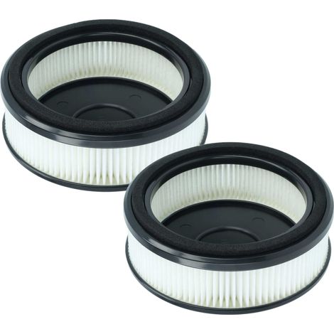 vhbw 2x Filtro compatible con Nilfisk VU200, S1 aspiradora - filtro Hepa negro