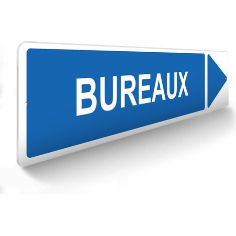 Panneau de signalisation pour parking · Bureaux droite-  48 x 10 cm (1/5)