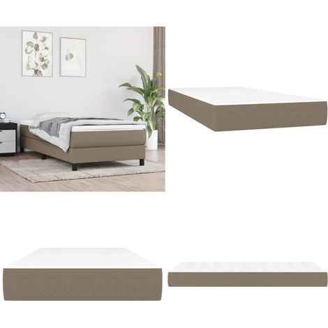 Materasso a Molle Insacchettate Rigidità Media Grigio Tortora 90x200x20 cm - Materasso a molle - Materasso con schiuma