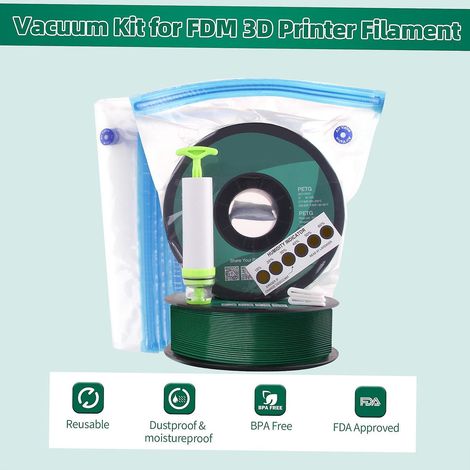 eSUN Vakuum-Aufbewahrungsbeutel-Set für FDM-3D-Druckerfilament – Vakuumkomprimierter, verdickter und platzsparender Beutel