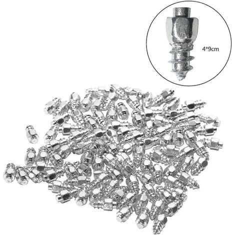 100 crampons pour pneus de vélo, crampons à neige, crampons antidérapants à visser (taille : A) (1/5)