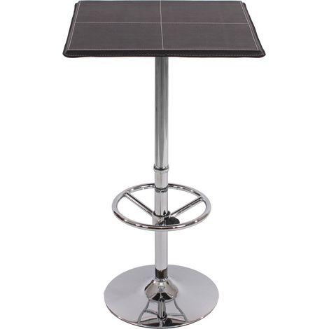 Tavolo alto da bar bistrot con poggiapiedi 110 cm nero TAB04002