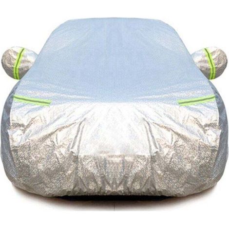 Bâche Voiture Exterieur SUV, Housse de Protection Voiture étanche Universelle Anti Grele Anti UV avec Fermeture éclair, 460 x 185 x 150cm(3L)