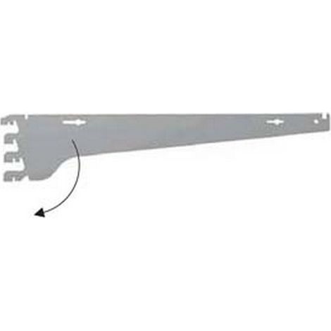 1PZ MENSOLA GANCI INCLINABILE 13 PASSO 25 4A VERNICIATA GRIGIO RAL 7035 mm500