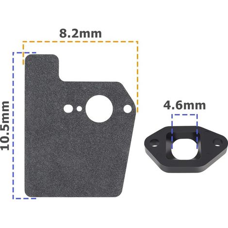 Kit de 2pcs Joints d'isolateur de Carburateur Compatible avec Honda GCV160 GCV160A GCV160LA GCV160LAO GCV160LE Pièces de Moteurs de Tondeuse à Gazon (1/2)