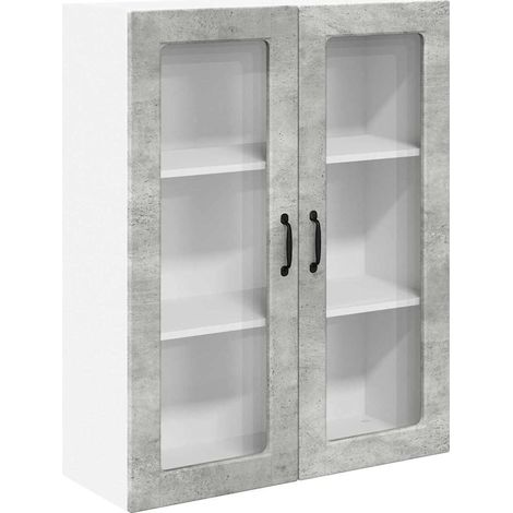 vidaXL Panneau de lave-vaisselle Kalmar Gris béton 80 x 31 x 100 cm