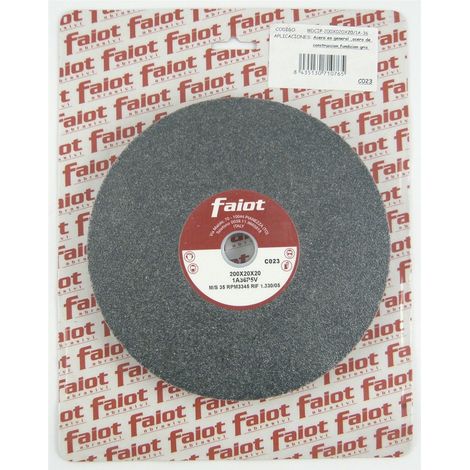 Meule FAIOt B 150x20x20 mm, 1A, grain 36, idéale pour le polissage et le meulage.