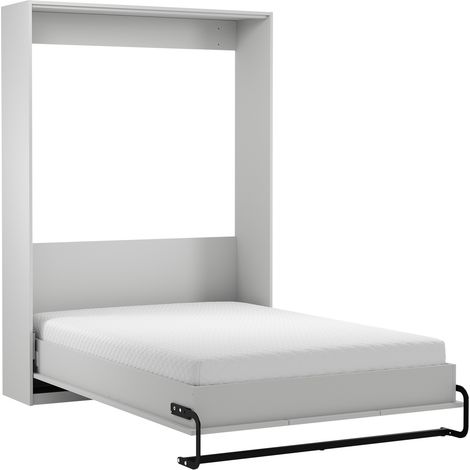 AX LIVING Schrankbett Klappbett in Weiß Raiane PT140 ohne Matratze