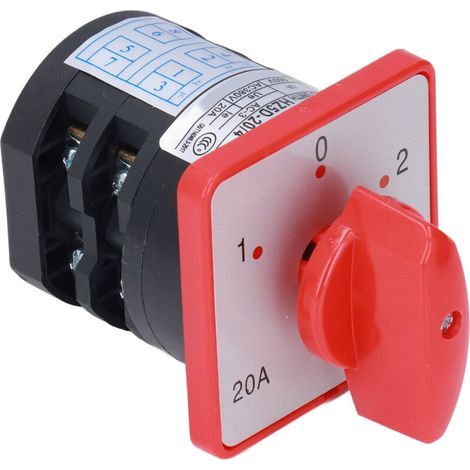 Commutateur de commutation, 2 pôles, 3 positions, sélecteur de commande à came pour moteur AC380V (1/5)