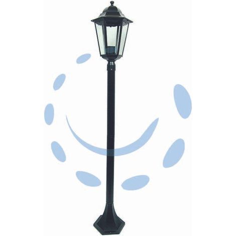 LAMPIONCINO SU PALO MODELLO BERLINO NERO
