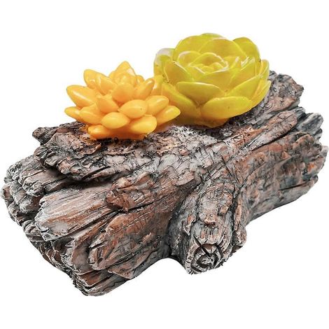 Coffre à clés caché dans une pierre pour l'extérieur - (Style souche d'arbre)-- (1/5)
