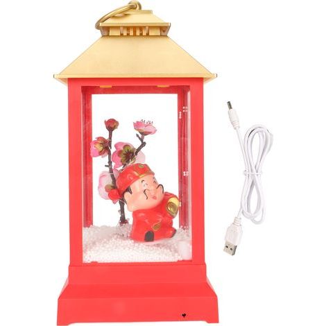 Globe à Neige Musicale Lampe LED USB Décor Nouvel An avec Effet Lumineux et Sonore (1/5)