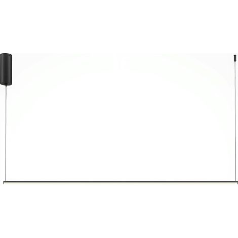 Suspension design LED – barre horizontale noire 120 cm SALEM (1/4)
