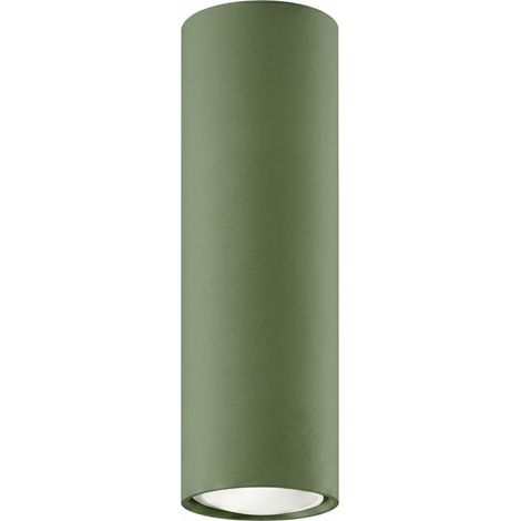 Plafones LAGOS verde oliva acero 1xGU10 6cm Sollux (1/2)