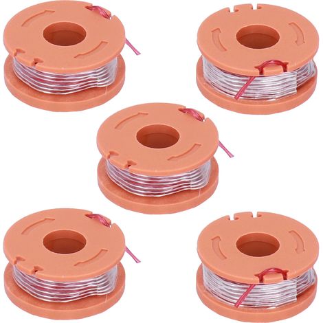 5er-Pack Ersatzspulen für Rasenmäher, passend für WORX WG150E, WG151E, WG154E, WG155E, WG157E, WG160E und WG163E (1/5)