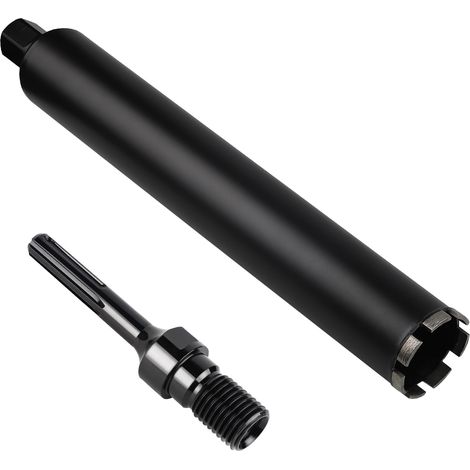 1¼" UNC Couronne Diamant ø52mm avec Adaptateur SDS MAX, L 420mm, Forage à Humide, Carotteuse pour le Carottage Dans le Béton, la Maçonnerie et la Pierre (1/5)