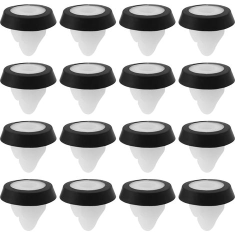 30pcs Clips de Support Plaque d'immatriculation Arrière de Voiture N10621301 1725489 Clips d'œillets à Vis en Plastique avec Joint en Caoutchouc Fixation Automobile (1/5)