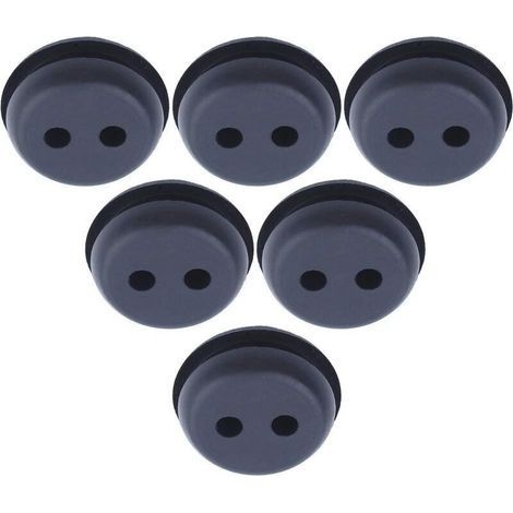 Réservoir de carburant Oeillet en caoutchouc pour trou 2 trous 21 mm (13/16 ") Coupe-herbe mangeur de mauvaises herbes Kit de remplacement (1/4)