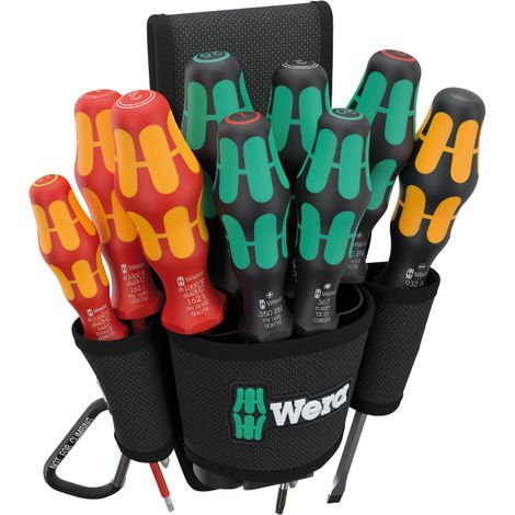 Wera 9620 Gürteltasche Set 1, VDE Universal Schraubendreher-Set, 10-teilig (1/7)