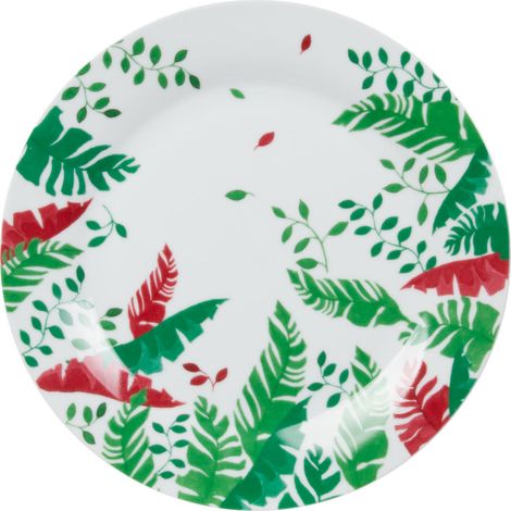 Table Passion - Assiette plate Bornéo rouge 26 cm (lot de 6)