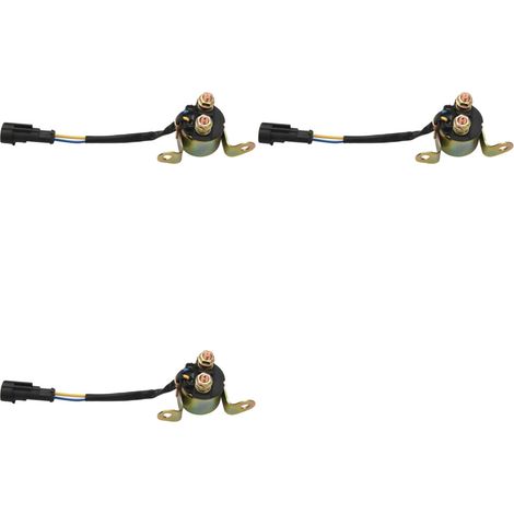 Trois relais électromagnétiques de démarreur pour motos compatibles avec les modèles Ranger, RZR, Sportsman, Hawkeye et Trailboss 330, 325, 400, 450, 500, 570, 700, 800, 900 et 1000.