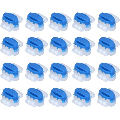 Lot de 20 borniers 3 trous plastique technique pour câbles tondeuse à gazon, connexion sécurisée (1/5)