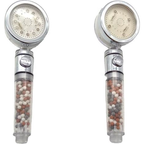 Bunte Druckdusche, temperaturgesteuerte Lichtdüse, LED-Multifunktionsdusche, Rosette-Badewanne, kleine negative Barbarengröße Dusche weg von der
