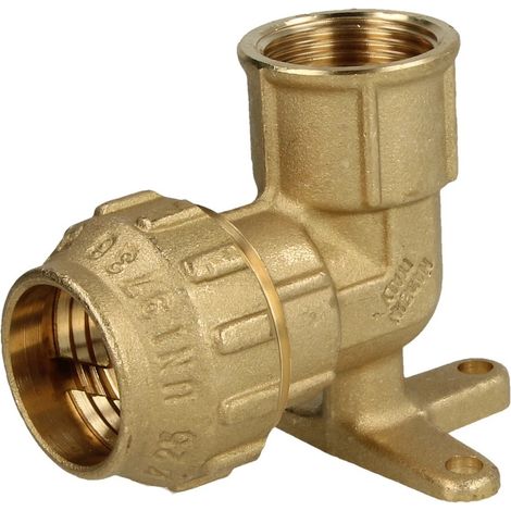 MS Raccord de compression rondelle murale pour tube PE 25 mm x 3/4’’ FF