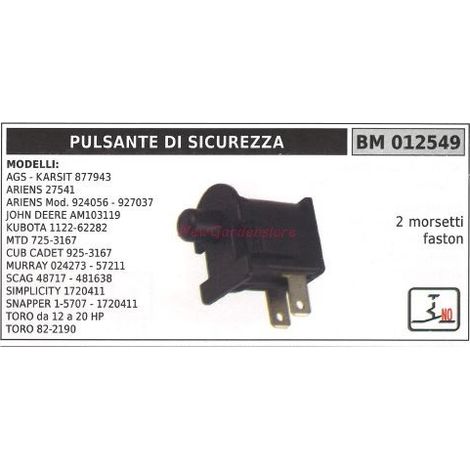 Sicherheitsschalter ariens Modelle AGS-KARSIT 877943 ariens 27541 012549