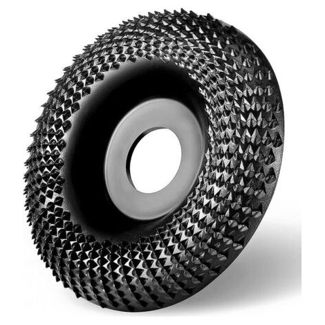 QORVA-Disque à lamelles pour meuleuse 125mm – Acier au manganèse – Diamètre intérieur 22mm – Pour façonnage et sculpture bois (1/5)