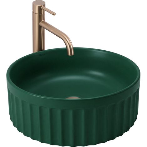 Lavabo sobre encimera Rea DUO Matcha Matt (1/5)