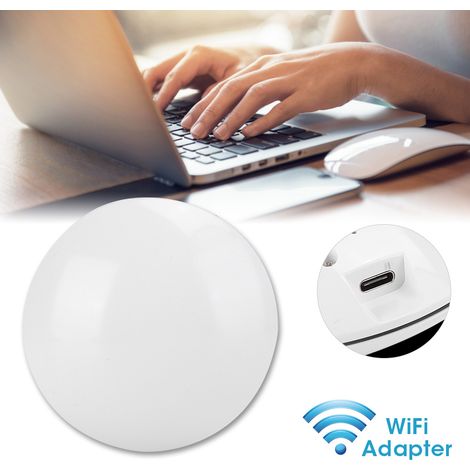 Adaptateur WiFi USB 3.0 1300Mbps Double Bande Antenne Interne pour PC Portable et Fixe 5GHz 802.11ac