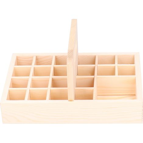 Boîte de rangement en bois à 21 compartiments pour huiles essentielles, vernis à ongles et aromathérapie – Organisateur pour la décoration intérieure (1/5)