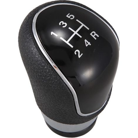One black PU+plastic 5-speed car gear shift knob ball head dust cover suitable for Fuzhou (1/4)
