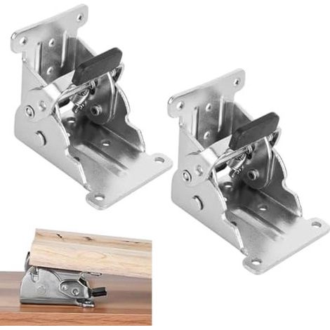 Bisagra plegable, bloqueo de pata de mesa, soporte de bisagra (1/5)