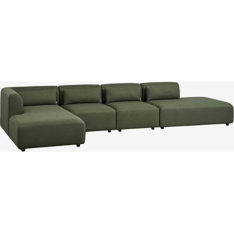 Divano modulare chaise longue ad angolo sinistro in 4 pezzi con chaise longue Fogler SKLUM            