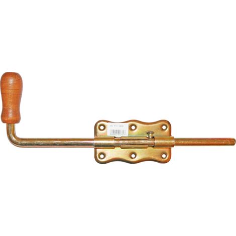 Pestillo galvanizado con mango de madera 350 - ZAS RYG DRZD