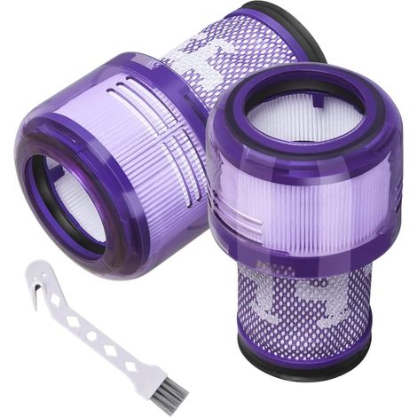 Filter für Dyson V12 Detect Slim Staubsauger, Absolute Extra/Total Clean/Fluffy, waschbare Hepa-Filter mit 1 Bürste, Ersatzteil 971517-01 (1/5)