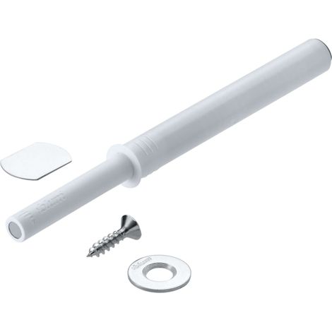 Cyclingcolors – Loqueteau pour meuble à pression aimanté réglable – En plastique blanc – Réglable de +4.0 à -1.0 mm – Contreplaques à visser et coller