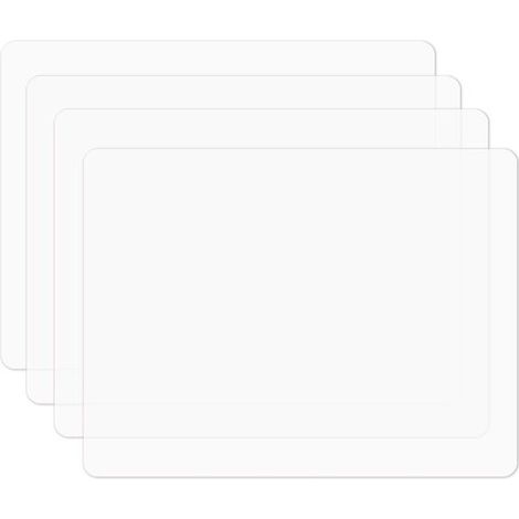 Tapis de table - 4 pièces - Sets de table - PP - Dessous de plat transparent - Protecteur de bureau - Lavable - Convient pour une utilisation dans les cuisines, sur les tables à manger et comme tapis (1/5)