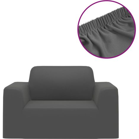 Maison Exclusive - Fodera Elasticizzata per Divano Jersey di Poliestere Antracite