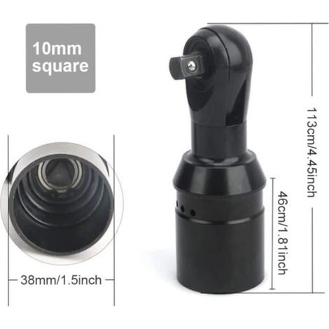 Tête De Clé À Cliquet - 3/8 Pouces - Entraînement Carré 10 Mm - Pour Clé À Cliquet Électrique Sans Fil - 1 Pièce (1/4)