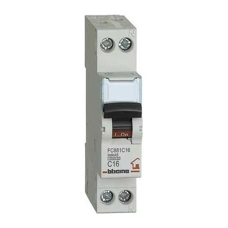 FC881C16 Interruptor magnetotérmico 1P+N Curva C 16A
