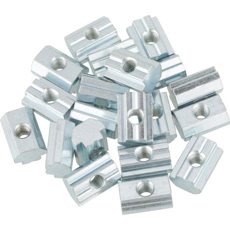 Zinc Plated Carbon Steel Sliding T slot Nut for Aluminum Profile Accessories (M6)