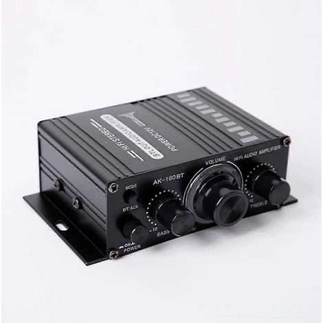 AK-160BT 2 Canal Amplificateur de Puissance Audio Maison Theater Amplificateur Support Bluetooth-Compatible avec USB/SD (1/5)