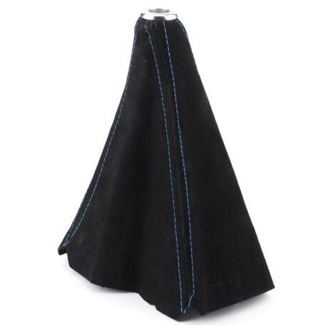 Cache-poussière de levier de vitesse, housse de coffre, intérieur de voiture, cuir suédé, ajustement universel pour la plupart des véhicules, coutures bleues