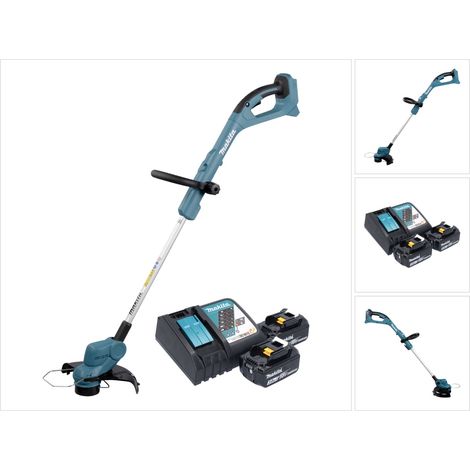 Recortadora de césped sin cable Makita DUR 193 RF2 18 V 260 mm + 2x batería recargable 3,0 Ah + cargador (1/5)