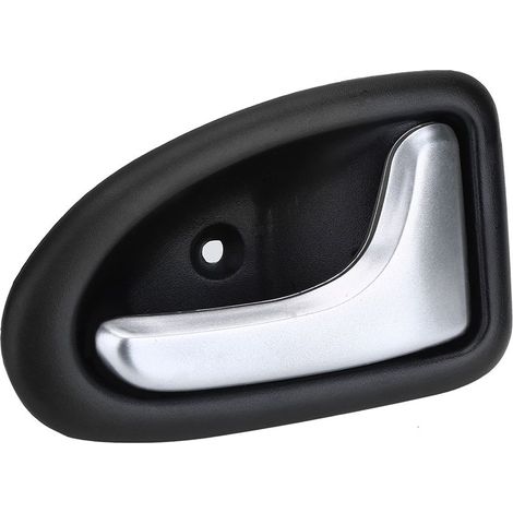 EVGATSAUTO 1 pièces poignée de porte, poignée de porte intérieure intérieure de voiture pour Clio Scenic Trafic chromé plaqué(Droite). (1/5)