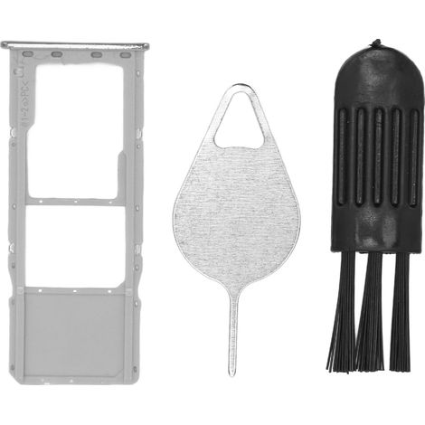 Support de Tiroir Carte SIM Professionnel avec Éjecteur pour Samsung Galaxy A51 A515U Argent (1/5)